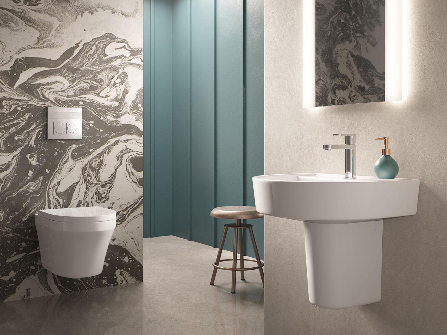 marlow basin reed hudson bathrooms elegant semi ceramics pedestal 520mm comfort liverpool cleveland kitchens tap hole wide