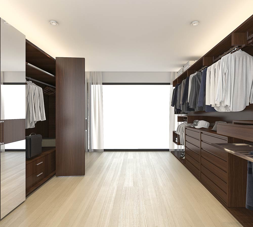 Walk-in wardrobes supplied and installed throughout the North West UK, including areas such as Liverpool, Wirral and Cheshire.