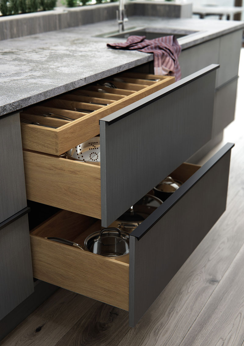 Oak dovetail drawers